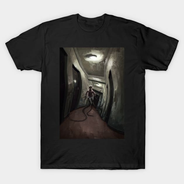 There is something on the third floor T-Shirt by Danny Ingrassia Art